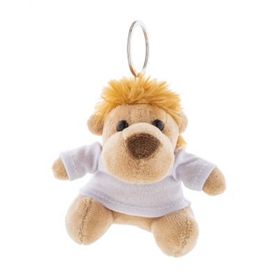PLUSH LION KEYRING in Brown