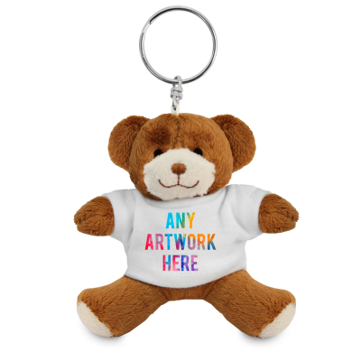 PRINTED 9CM GEORGE KEYRING BEAR