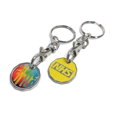 PRINTED TROLLEY COIN KEYRING