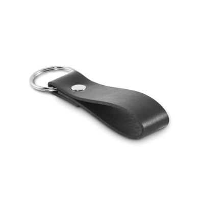PU LOOP KEYRING in Black