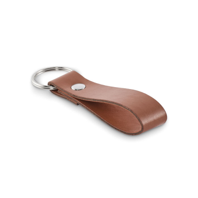 PU LOOP KEYRING in Brown