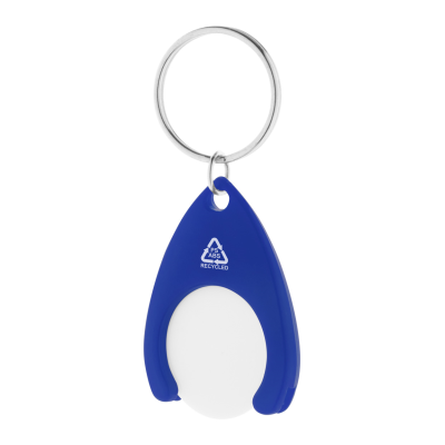 RABS TROLLEY COIN KEYRING in Blue