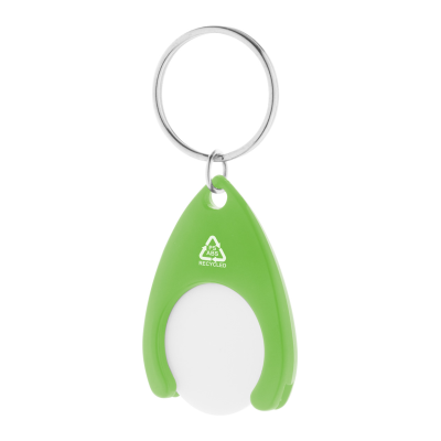 RABS TROLLEY COIN KEYRING in Green