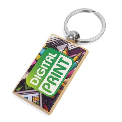 RECTANGLE-SC WOOD KEYRING