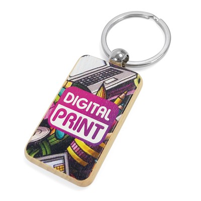 RECTANGULAR - RC WOOD KEYRING