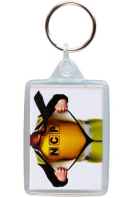 RECTANGULAR BUDGET KEYRING