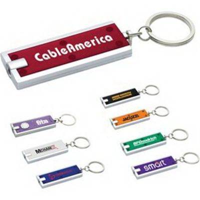 RECTANGULAR KEY LIGHT W & KEYRING CHAIN