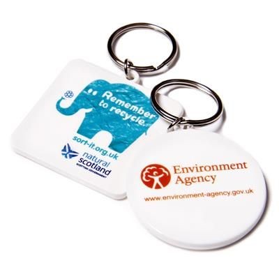 RECYCLED SQUARE 45MM KEYRING