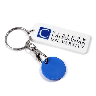 RECYCLED TROLLEY COIN KEYRING