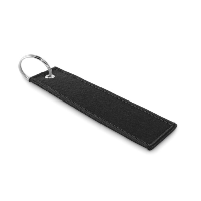REMOVE BEFORE FLIGHT KEYRING in Black
