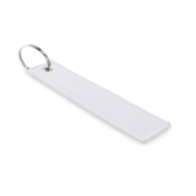 REMOVE BEFORE FLIGHT KEYRING in White