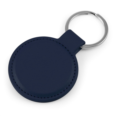 ROUND KEYRING FOB MADE FROM PORTO MATERIAL
