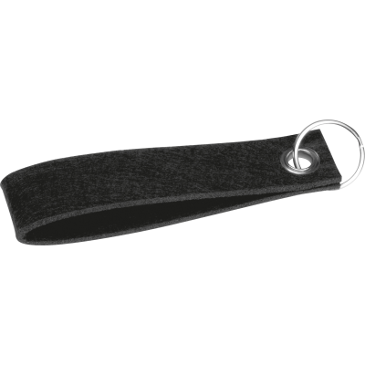 RPET FELT KEYRING in Black