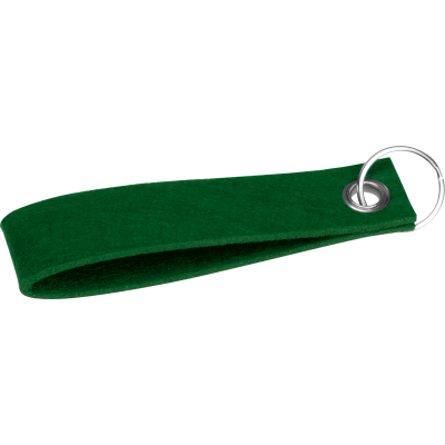 RPET FELT KEYRING in Dark Green