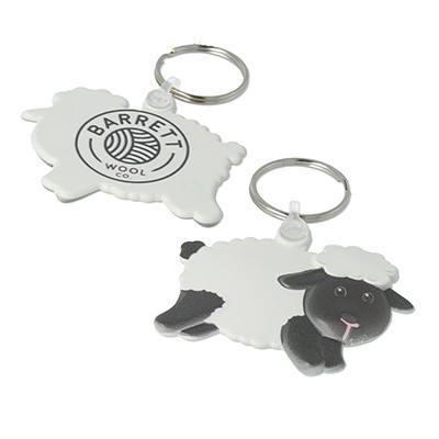 SHEEP SHAPE  FUNKEYS KEYRING