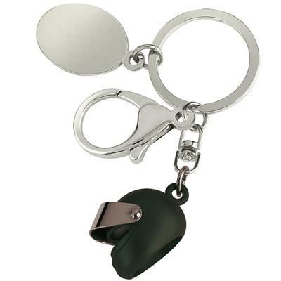 SMALL MOTOR BICYCLE HELMET KEYRING in Black