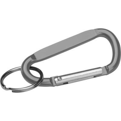 SNAP HOOK KEYRING in Silvergrey