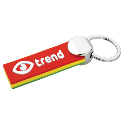 SOFT PVC SANDWICH KEYRING