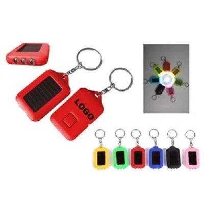 SOLAR POWER LED TORCH KEYRING CHAIN