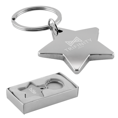STAR SHAPE KEYRING - GLOSS