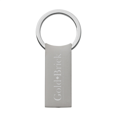 STRAIGHTKEY KEYRING in Silver