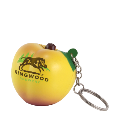 STRESS PEACH KEYRING