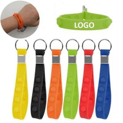 STRESS POP KEYRING CHAIN