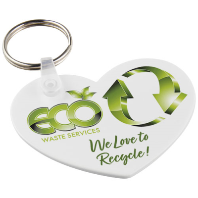 TAIT HEART-SHAPED RECYCLED KEYRING CHAIN
