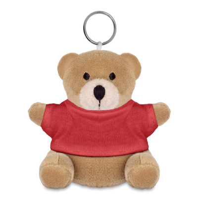 TEDDY BEAR KEYRING in Red