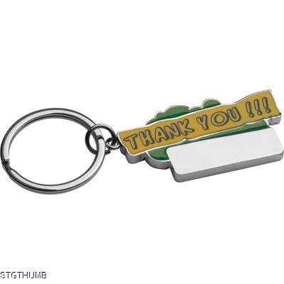 THANK YOU KEYRING in Green