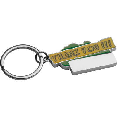 THANK YOU KEYRING in Green