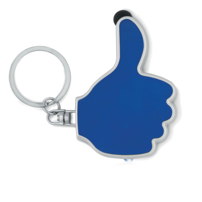 THUMBS UP LED LIGHT With KEYRING in Royal Blue