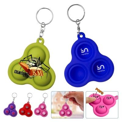UFO PUSH POP BUBBLE KEYRING CHAIN