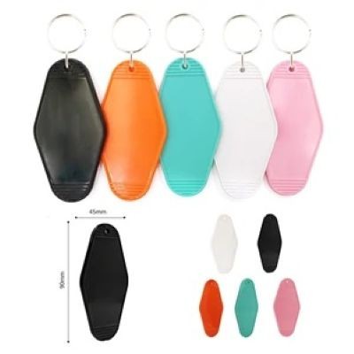 VINTAGE HOTEL KEYRING CHAIN MOTEL KEY TAG - PROMOTIONAL CORPORATE GIFT