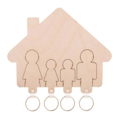 WALL KEY HOLDER KEYRING in Natural