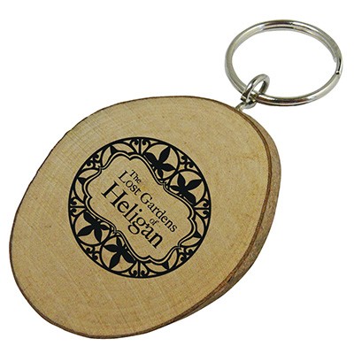 WOOD KEYRING