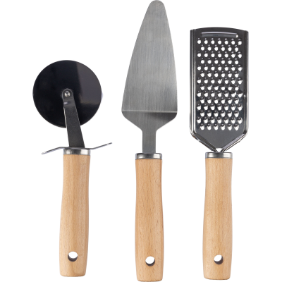 KITCHEN TOOL SET (3PC) in Brown