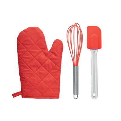 BAKING UTENSILS SET in Red