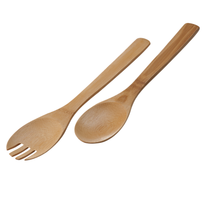 BAMBOO SALAD SERVERS CAPUA in Brown 