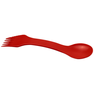 EPSY 3-IN-1 SPOON, FORK, AND KNIFE in Red