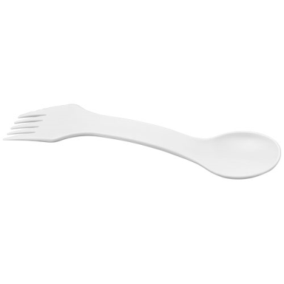 EPSY 3-IN-1 SPOON, FORK, AND KNIFE in White