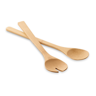 SALVY SET OF 2 SALAD SERVERS in Natural