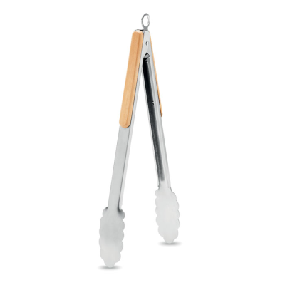 STAINLESS STEEL METAL TONGS in Brown