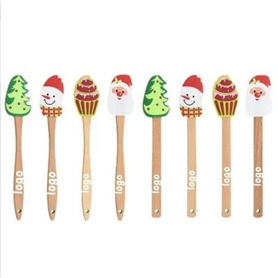 XMAS CHRISTMAS SILICONE RUBBER SPATULA SET