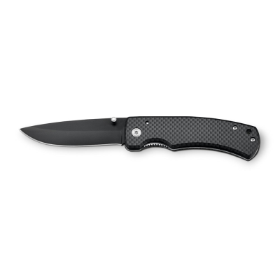 ALICK POCKET KNIFE in Stainless Steel Metal & Metal in Black