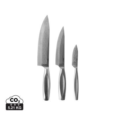 BOSKA KITCHEN KNIVES MONACO+, SET OF 3 in Steel