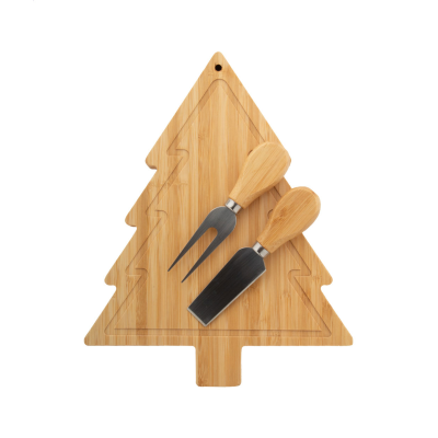CHRISTMAS CHEESE KNIFE SET in Natural