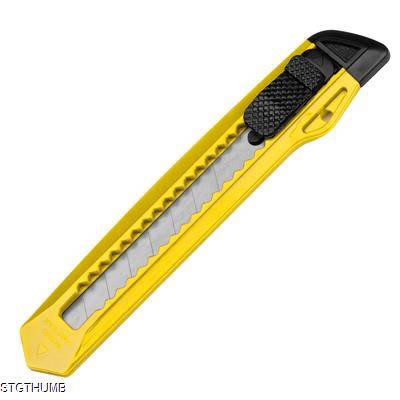 CUTTER KNIFE with Removable Blade in Yellow