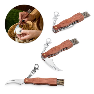 GUNTER POCKET KNIFE in Stainless Steel Metal & Wood