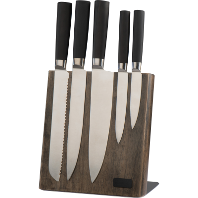 KNIFE CUBE BLOCK with 5 Knives